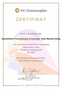 dentosophie curriculum zertifikat arlen manuela könig bei dr. silke waggershauser mit wasserzeichen